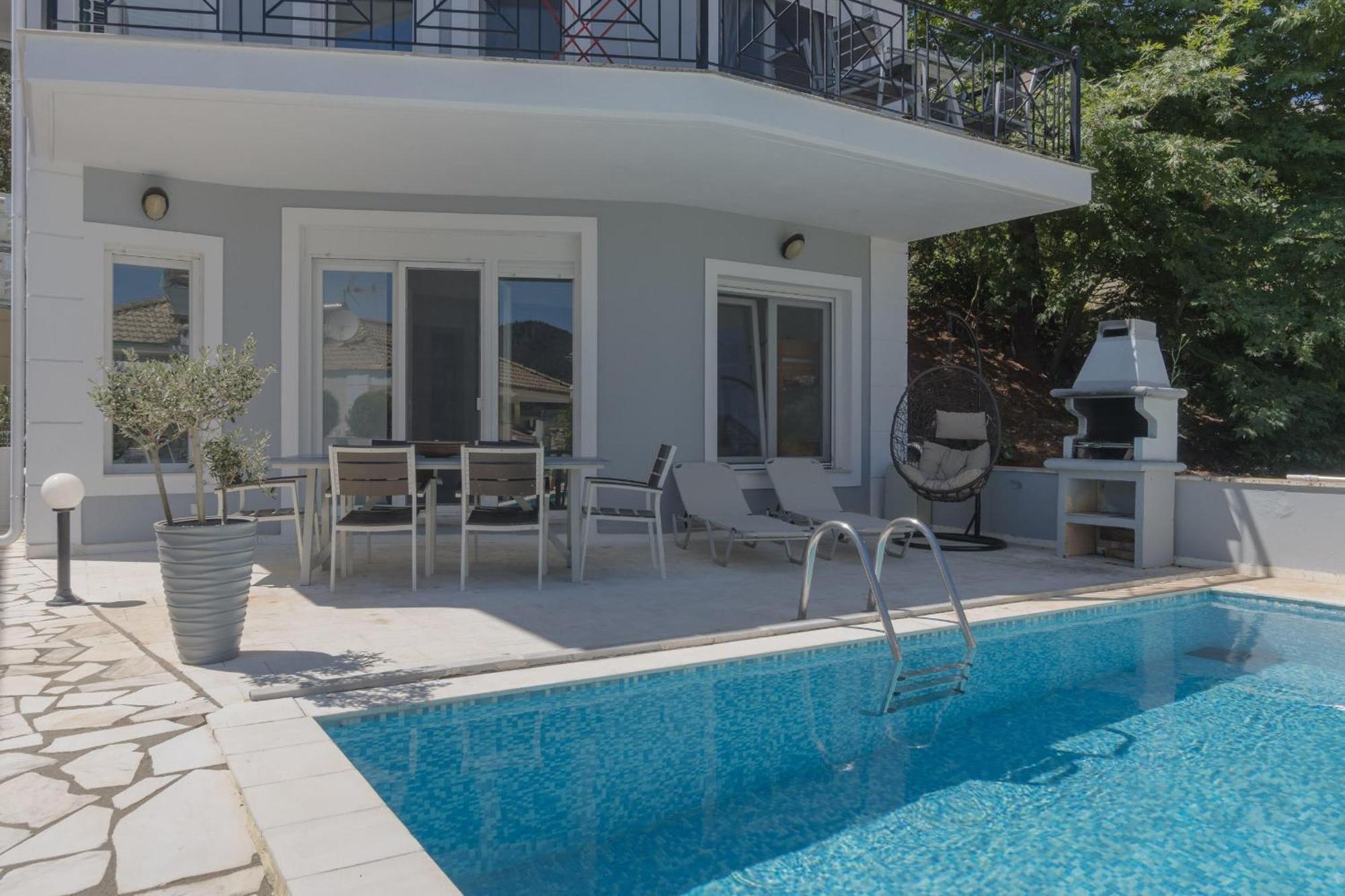Diamanti Villa, Pool & Barbecue 斯卡拉伯塔麦斯 外观 照片